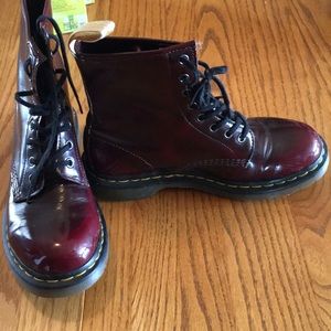 Red doc martens
